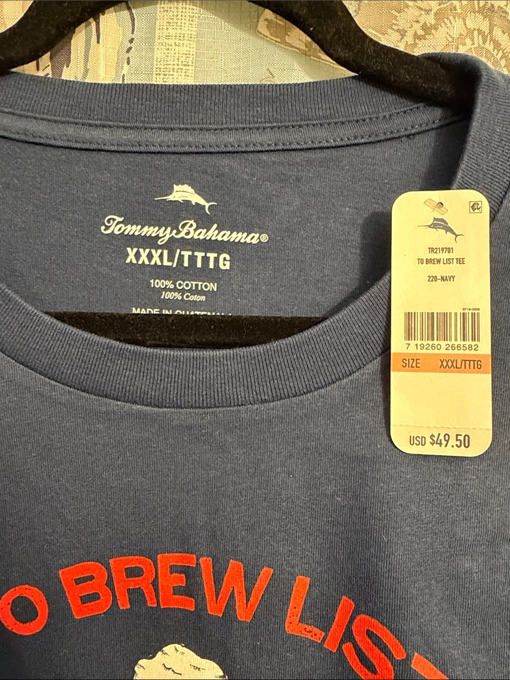 Tommy Bahama “To Brew List” Graphic T-Shirt – Men’s XXXL - Picture 2 of 2